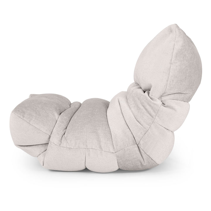 Eva Lounger Bean Bag - Chenille Cream 02