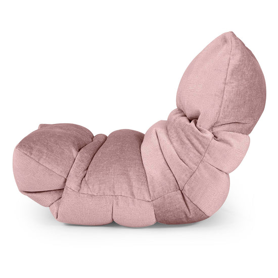 Eva Lounger Bean Bag - Chenille Pink 02