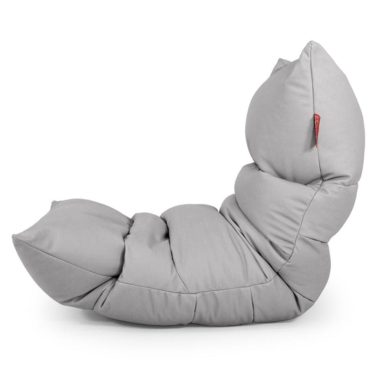 Eva Lounger Bean Bag - Vegan Leather Grey 02