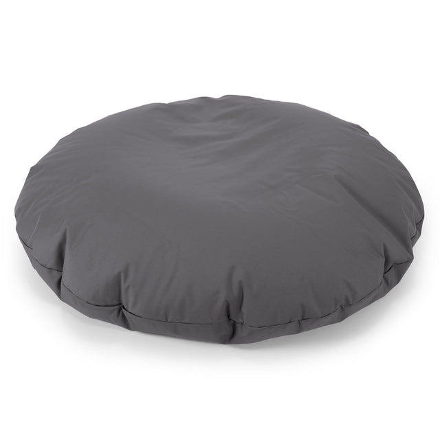Flexforma Junior Children's Round Floor Cushion Bean Bag 2-14 yr - Easy Clean Dark Grey 03