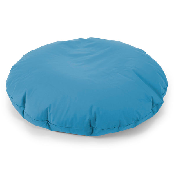 Flexforma Junior Children's Round Floor Cushion Bean Bag 2-14 yr - Easy Clean Turquoise Blue 03