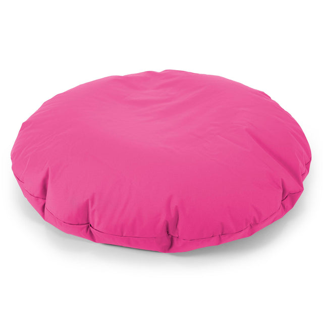 Flexforma Adult Round Floor Cushion Bean Bag - Easy Clean Pink 03