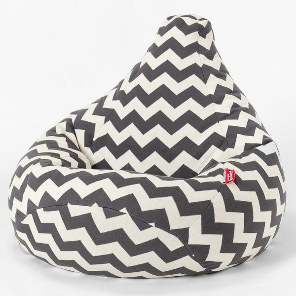 Highback Bean Bag Chair Replacement Cover - Cotton Blend 01