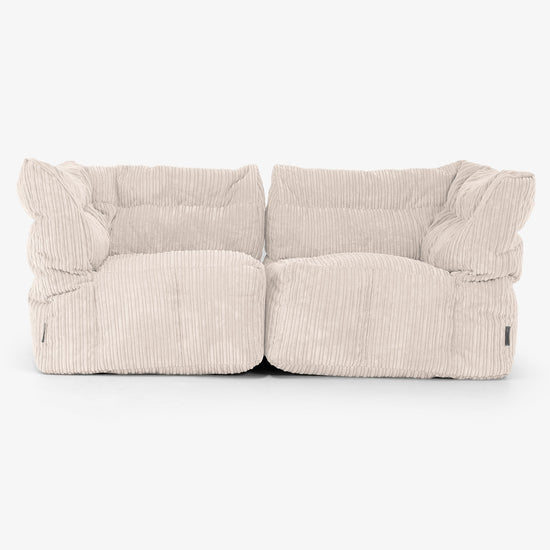 2 Piece Modular Sofa Set - Cord Ivory 01