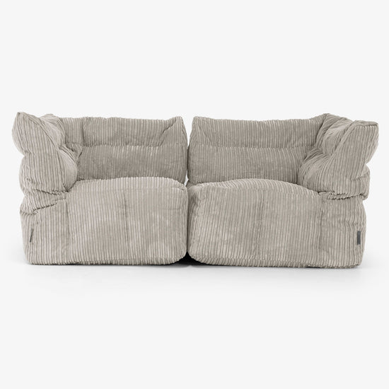 2 Piece Modular Sofa Set - Cord Mink 01