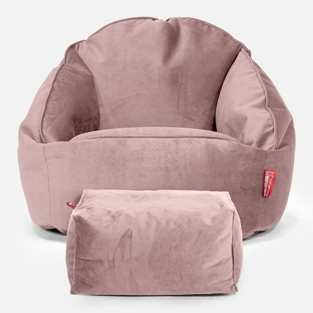 Bubble Bean Bag Chair - Velvet Rose Pink 02