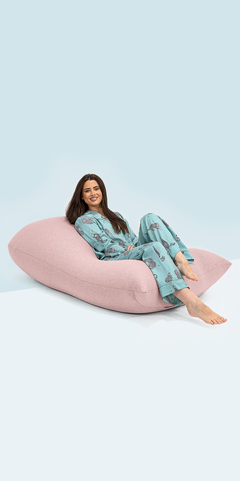 Sofa Sack Poltrona A Sacco Gigante 180 Cm In Memory Foam – Comoda Per 2, Colore Blu Navy