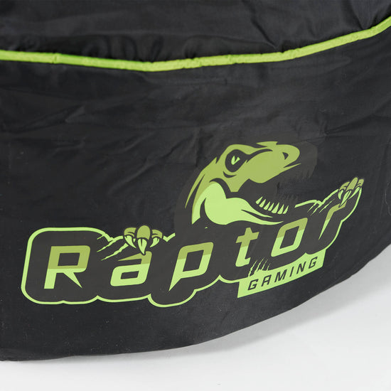Car Seat Style Gaming Bean Bag Chair - Black / Green 08