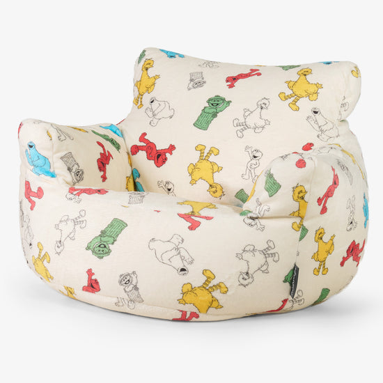 Kids Armchair Bean Bag for Toddlers 1-3 yr - Sesame Street 01