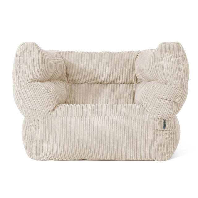 Louis Armchair Bean Bag - Cord Cream 01