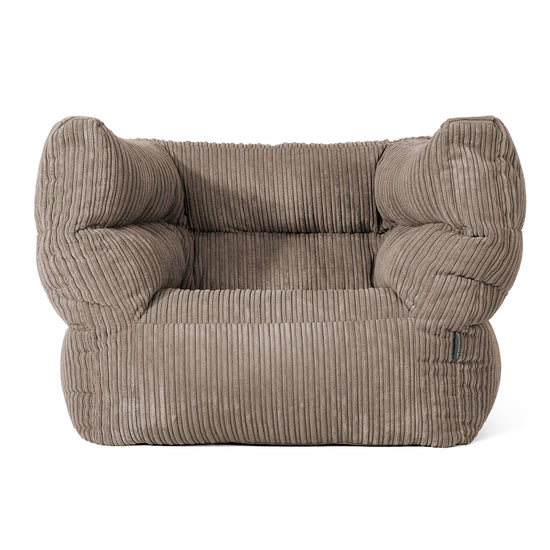 Louis Armchair Bean Bag - Cord Dovetail Grey 01