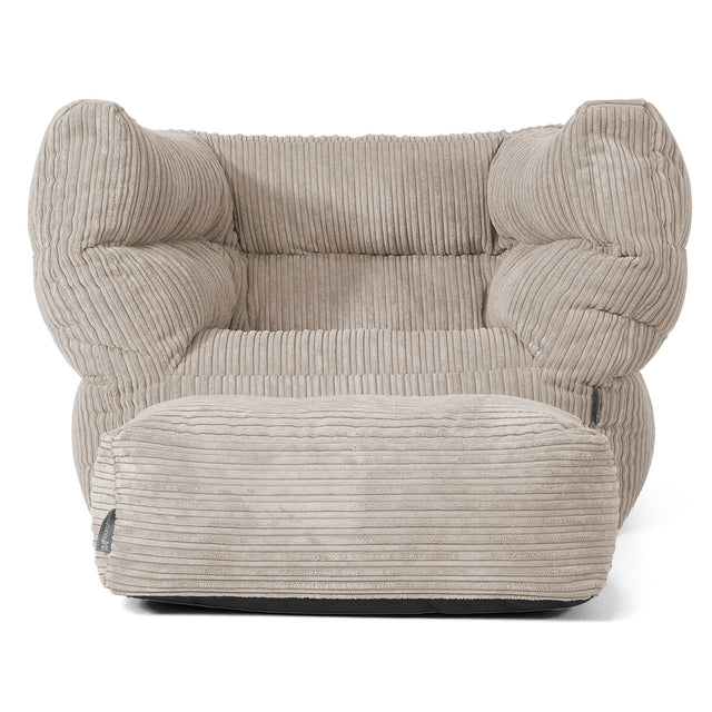 Louis Armchair Bean Bag - Cord Mink 02