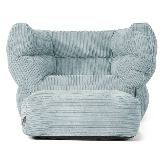 Louis Armchair Bean Bag - Cord Mint Green 02