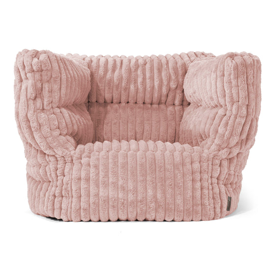 Louis Armchair Bean Bag - Ultra Plush Cord Dusty Pink 01