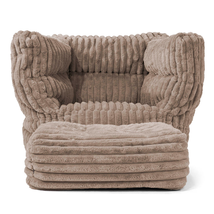 Louis Armchair Bean Bag - Ultra Plush Cord Minky 02