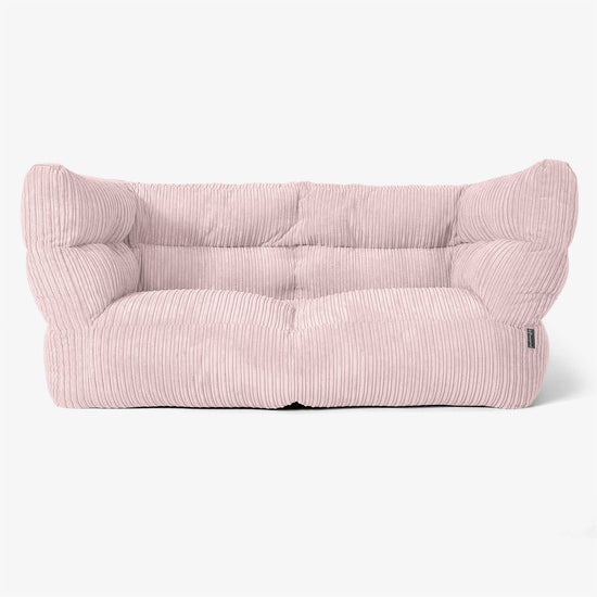 The 2 Seater Albert Sofa Bean Bag 2.0 - Cord Blush Pink 01