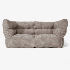 The 2 Seater Albert Sofa Bean Bag 2.0 - Cord Dovetail Grey