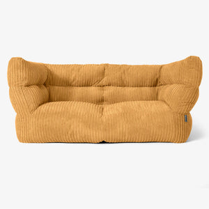 The 2 Seater Albert Sofa Bean Bag 2.0 - Cord Golden Honey