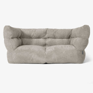 The 2 Seater Albert Sofa Bean Bag 2.0 - Cord Mink