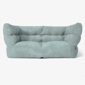 The 2 Seater Albert Sofa Bean Bag 2.0 - Cord Mint Green