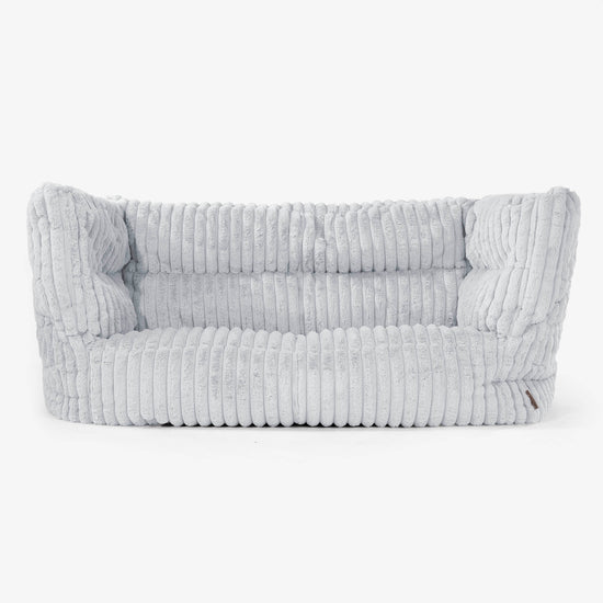 The 2 Seater Albert Sofa Bean Bag 2.0 - Ultra Plush Cord Duck Egg Blue 01