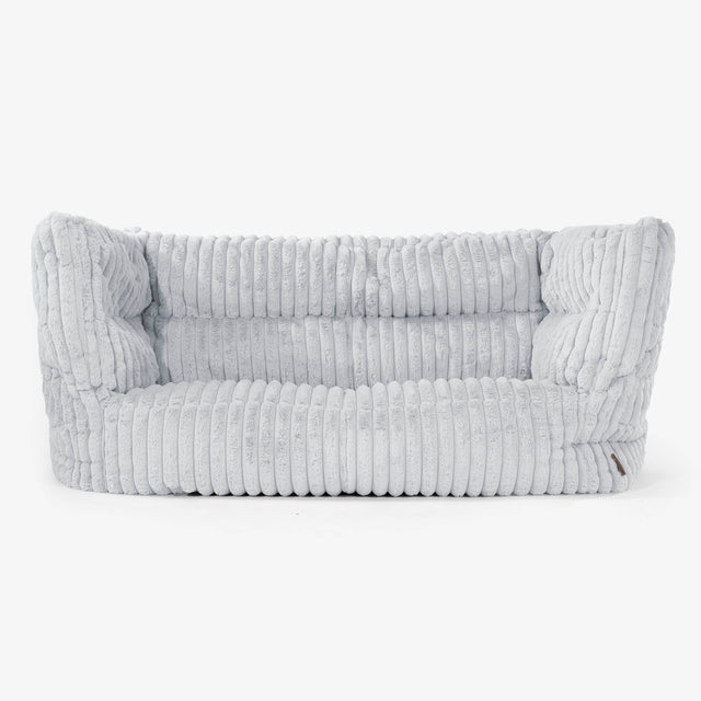 The 2 Seater Albert Sofa Bean Bag 2.0 - Ultra Plush Cord Duck Egg Blue 01