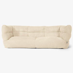 The 3 Seater Albert Sofa Bean Bag 2.0 - Cord Cream