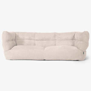 The 3 Seater Albert Sofa Bean Bag 2.0 - Cord Ivory