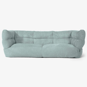 The 3 Seater Albert Sofa Bean Bag 2.0 - Cord Mint Green