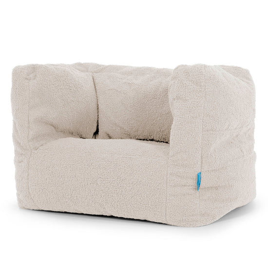 Albert Children's Bean Bag Armchair 1-5 yr - Boucle Ivory 02
