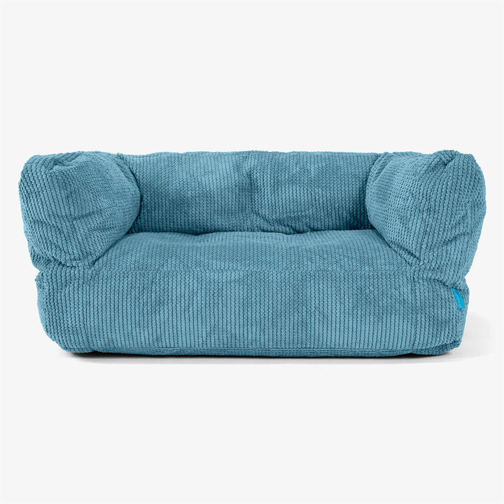 Albert Kids Sofa Bean Bag 2-6 yr - Pom Pom Aegean Blue 01