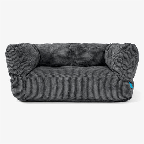 Albert Kids Sofa Bean Bag 2-6 yr - Pom Pom Black 01