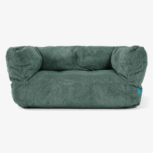 Albert Kids Sofa Bean Bag 2-6 yr - Pom Pom Emerald Green