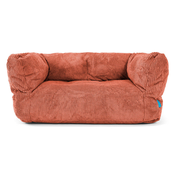 Albert Kids Sofa Bean Bag 2-6 yr - Pom Pom Pumpkin Orange 01