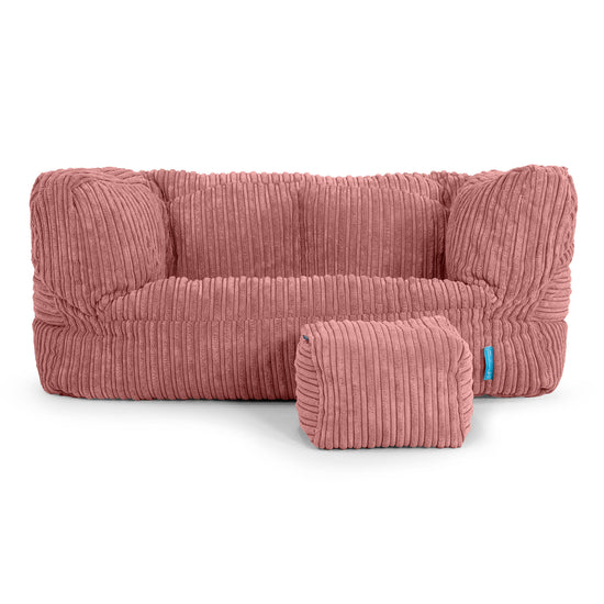 Albert Kids Sofa Bean Bag 2-6 yr - Cord Peach 02