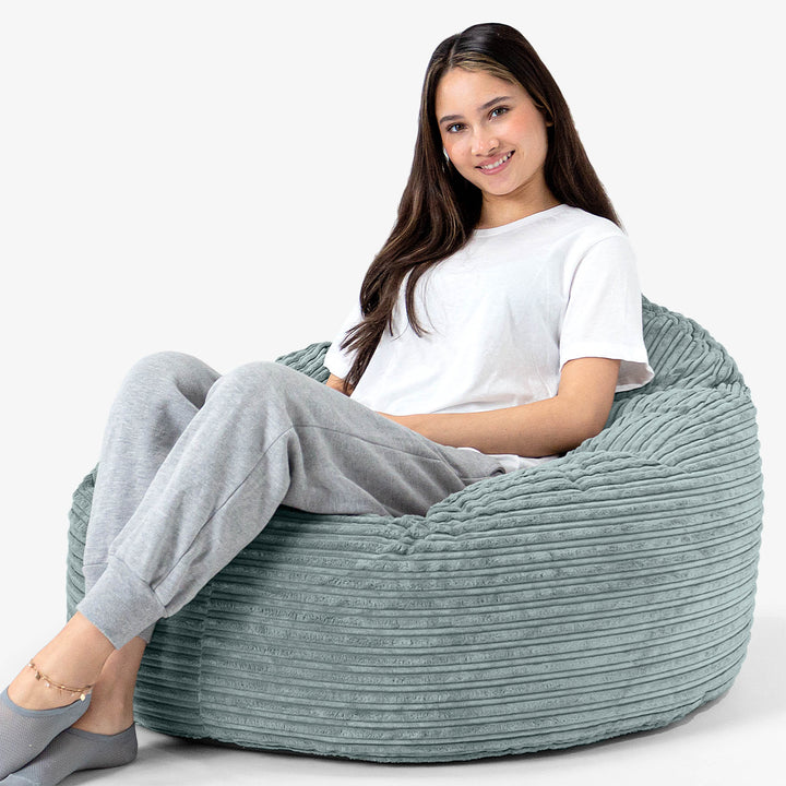 Archi Bean Bag Chair - Cord Mint Green 02