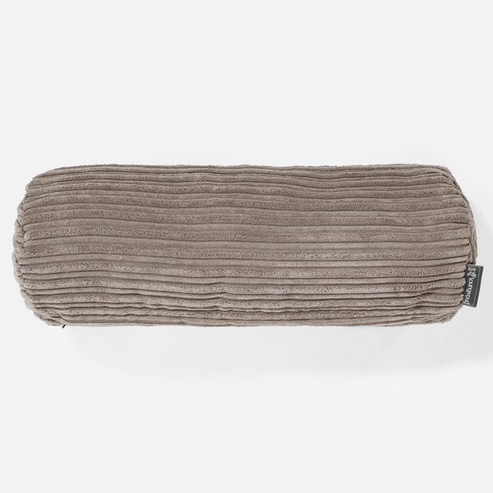 Bolster Scatter Cushion Cover 20 x 55cm - Cord Dovetail Grey 02