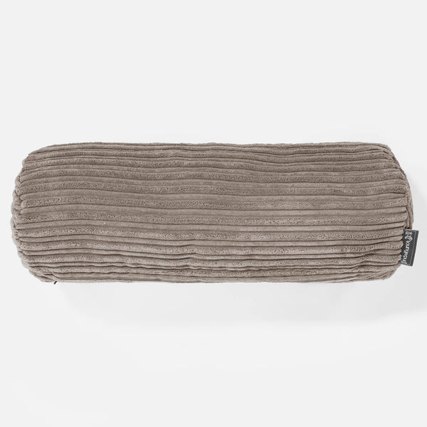 Bolster Scatter Cushion Cover 20 x 55cm - Cord Dovetail Grey 01