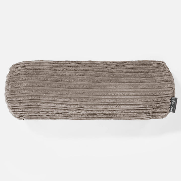 Bolster Scatter Cushion Cover 20 x 55cm - Cord Dovetail Grey 02