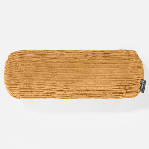 Bolster Scatter Cushion Cover 20 x 55cm - Cord Golden Honey 01