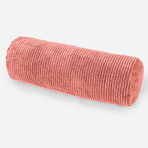 Bolster Scatter Cushion Cover 20 x 55cm - Pom Pom Pumpkin Orange