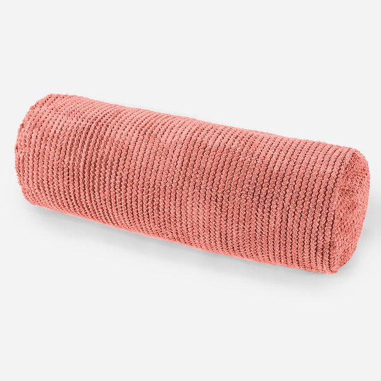 Bolster Scatter Cushion Cover 20 x 55cm - Pom Pom Pumpkin Orange 01