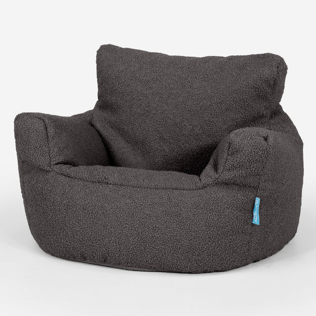 Kids Armchair Bean Bag for Toddlers 1-3 yr Replacement Cover - Boucle 01