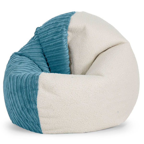 Flexforma Adult Bean Bag Chair Replacement Cover - Boucle & Cord 01