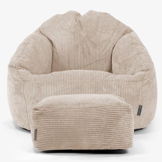 Bubble Bean Bag Chair - Pom Pom Ivory 02