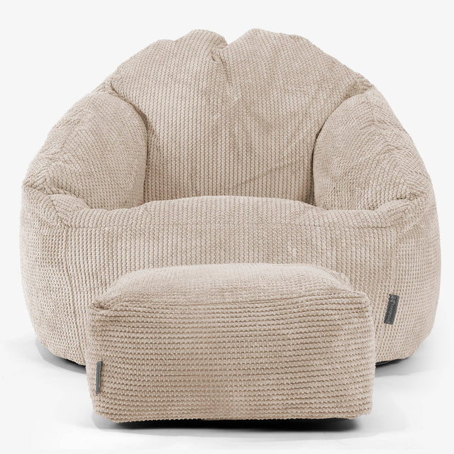 Bubble Bean Bag Chair - Pom Pom Ivory 02