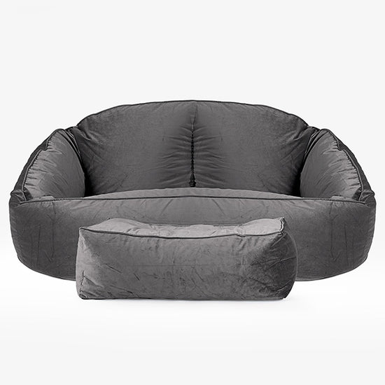 Bubble Sofa Bean Bag - Velvet Graphite Grey 02