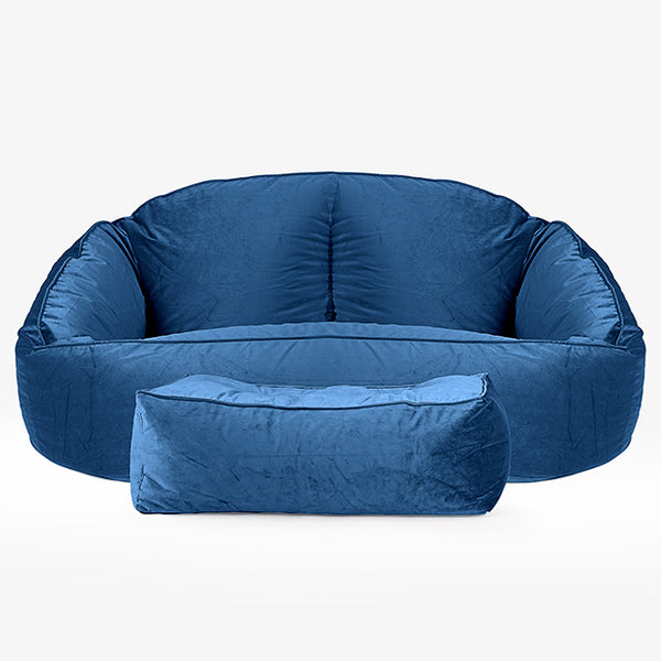 Bubble Sofa Bean Bag - Velvet Midnight Blue 01