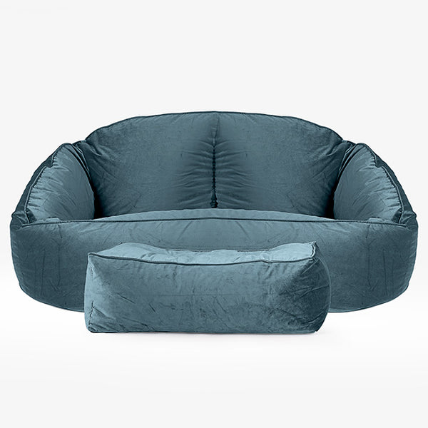 Bubble Sofa Bean Bag - Velvet Teal 01