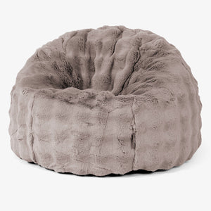 Classic Bean Bag Chair - Bubble Faux Fur Mink